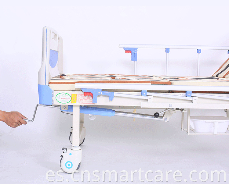 Manual multifunción Manual Hospital cama de ancianos Cama para el paciente para atención domiciliaria